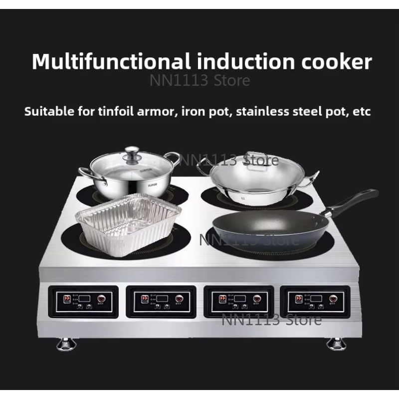 Wok Electric Flat - Fogão comercial de indução de alta