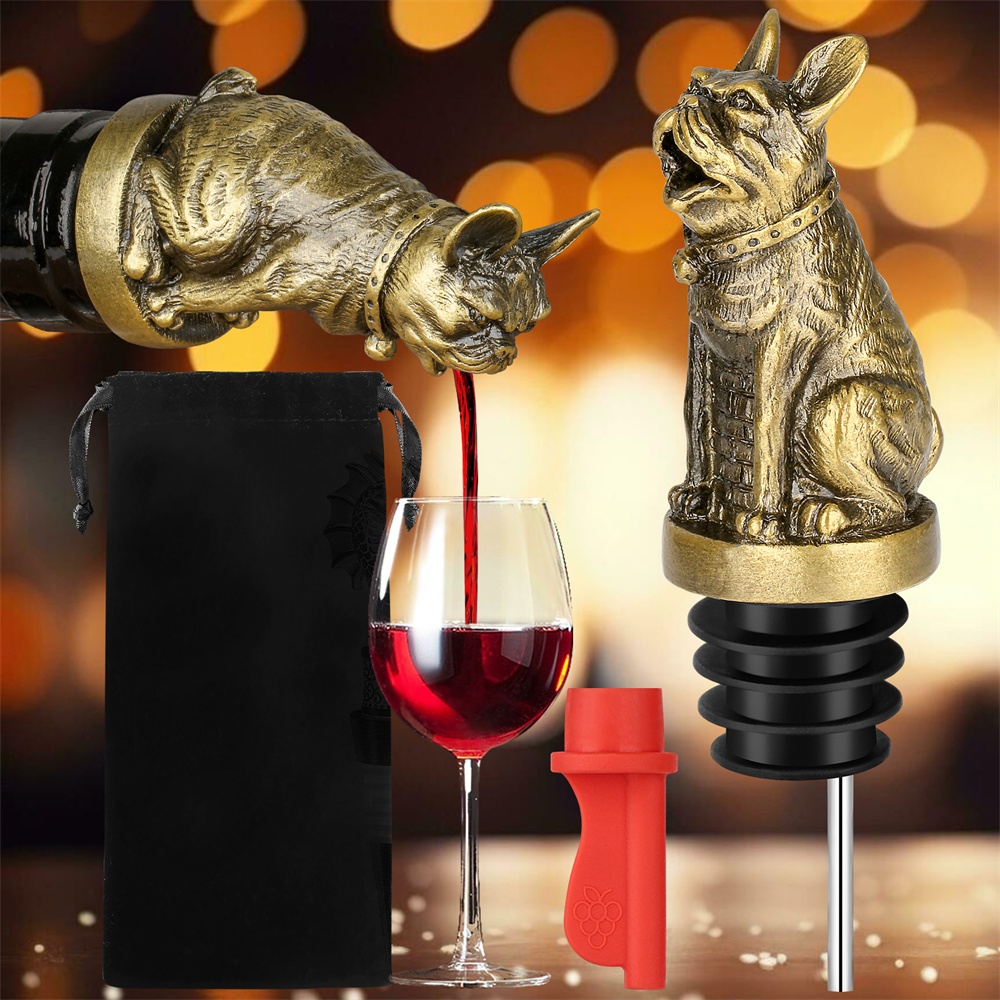 Kitchen Appliances Garage - Bonito buldogue francês vinho pouer garrafa