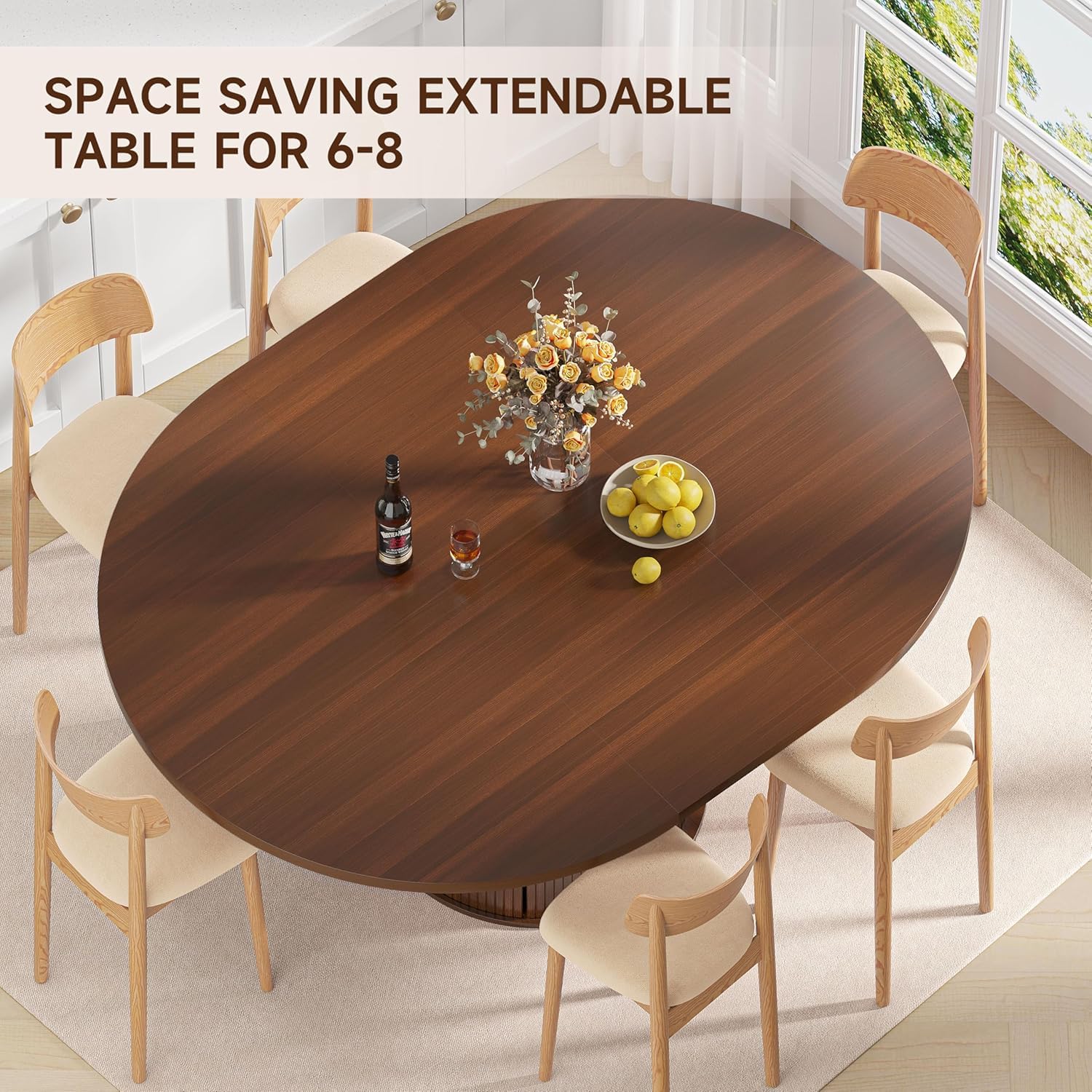 Mesa de Jantar Redonda Extensí - Kitchen Appliances Table avaliação e preço