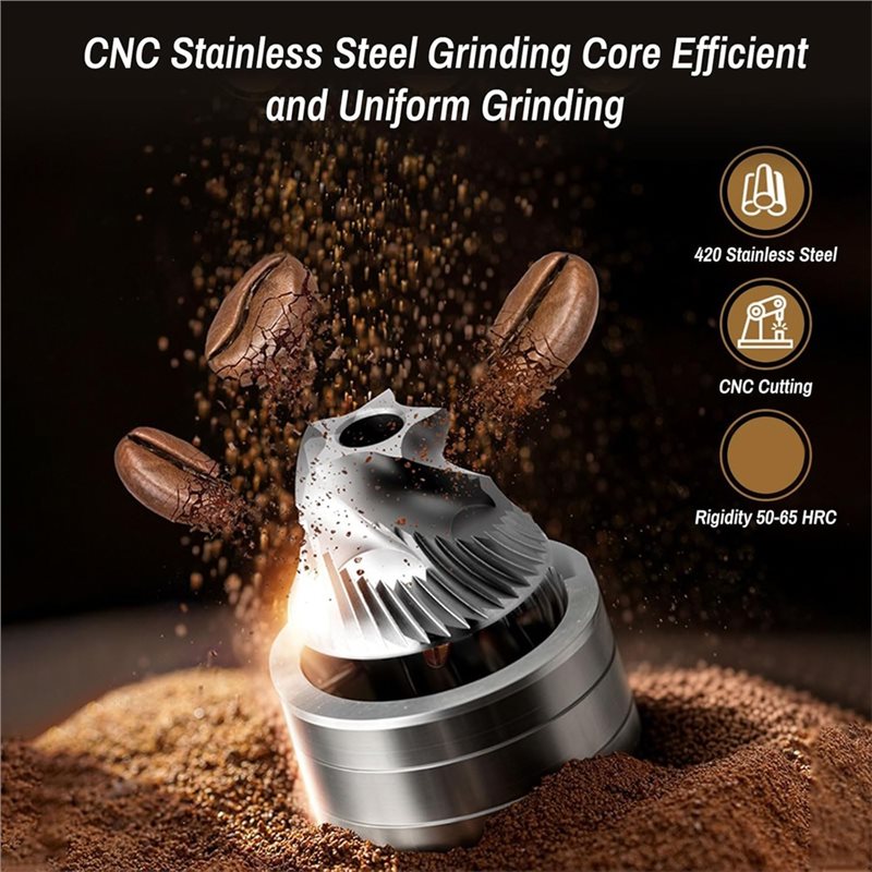 Moedor de café manual portátil - Coffee Grinder Burr avaliação e preço