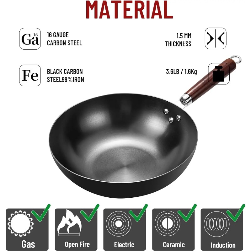 Panela Wok de Fundo Plano 32cm - Wok Electric Flat avaliação e preço