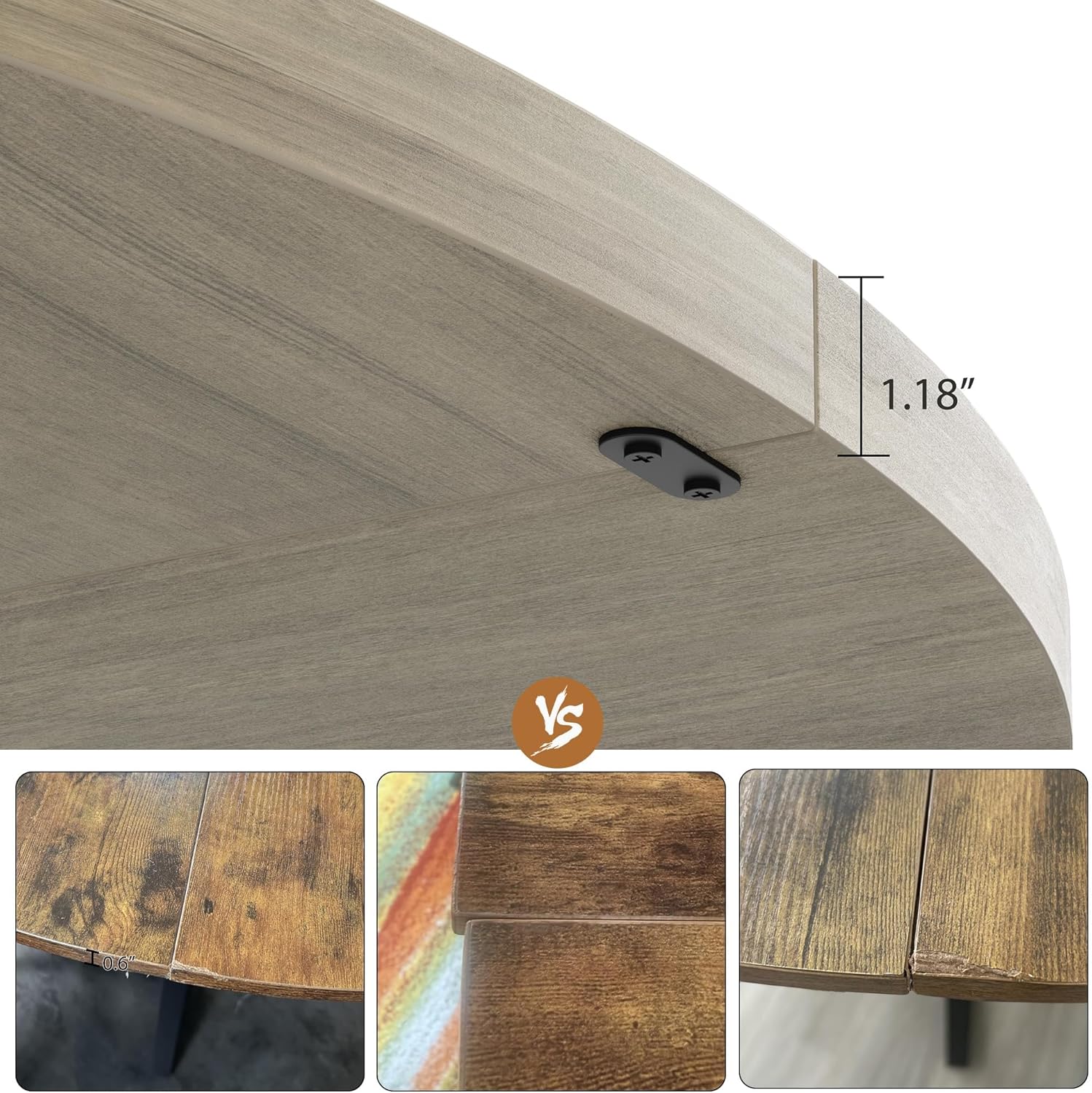 Mesa de Jantar Redonda de 47 P - Kitchen Appliances Table avaliação e preço
