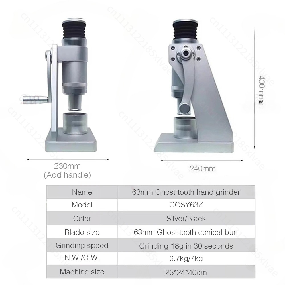 Moedor de café manual de 63mm  - Coffee Grinder Burr avaliação e preço