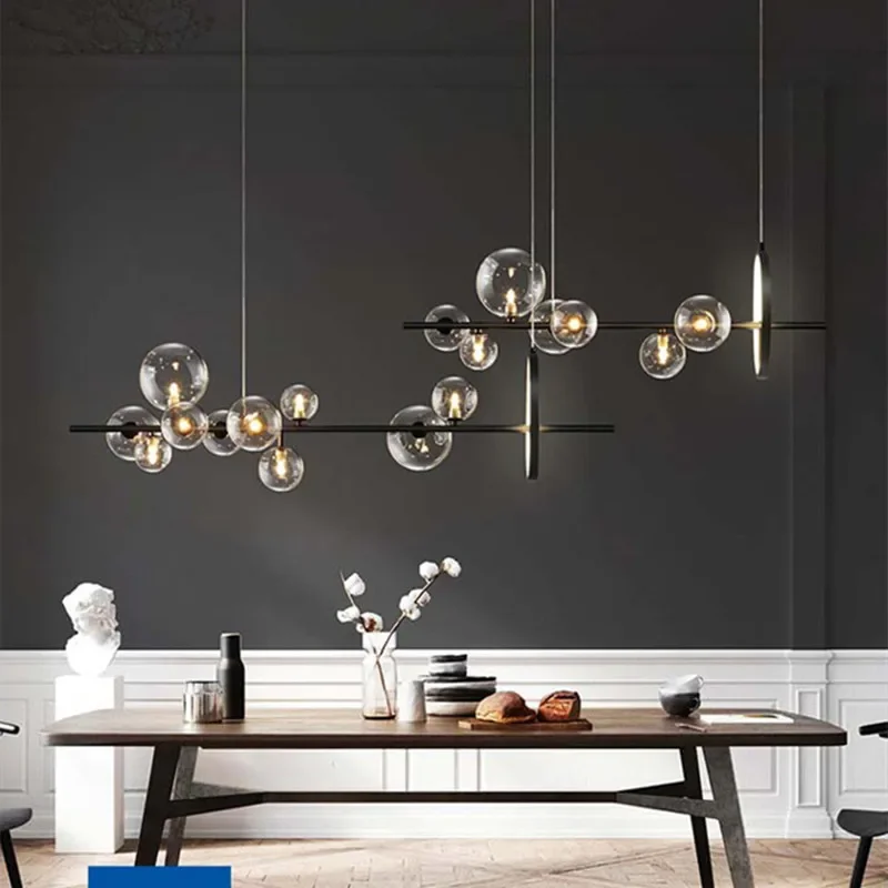 Modern Glass Bubbles Led Luzes - Kitchen Appliances Table avaliação e preço