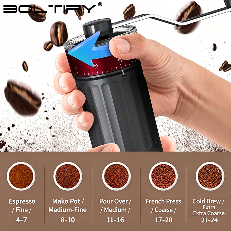 Moedor de Café Manual Ajustáve - Coffee Grinder Burr avaliação e preço
