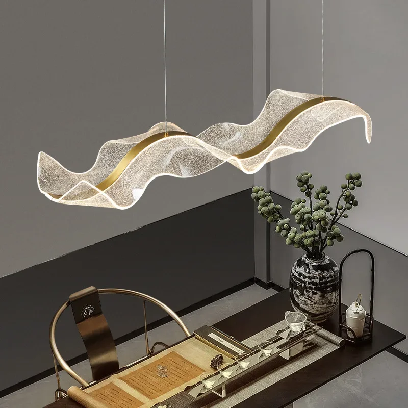 Nordic designer onda led luzes - Kitchen Appliances Table avaliação e preço